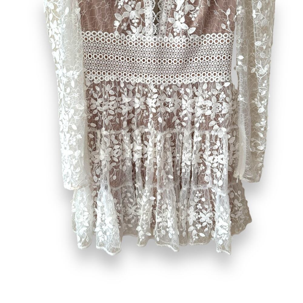 Bronx and Banco Megan Mini Dress Blanc White Extra Large Women’s - Picture 3 of 10